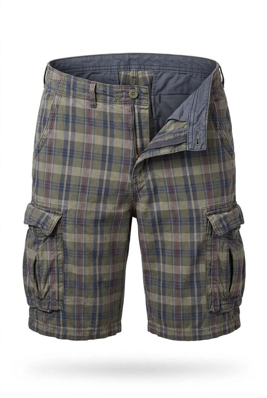 The Foundry Supply Co. Plaid Cargo Shorts Size 44 #563